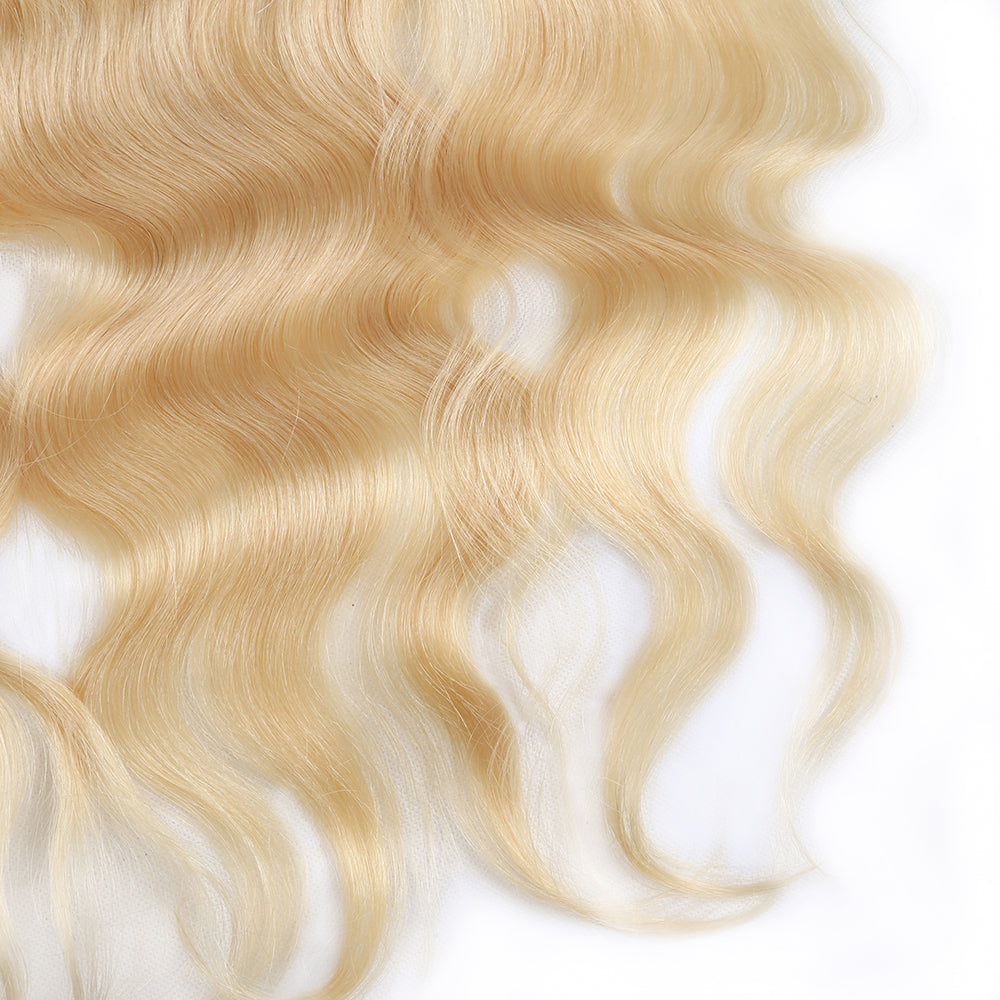 GOLDEN HUNNII COATED 13x4 TRANSPARENT LACE FRONTAL - Body Wave
